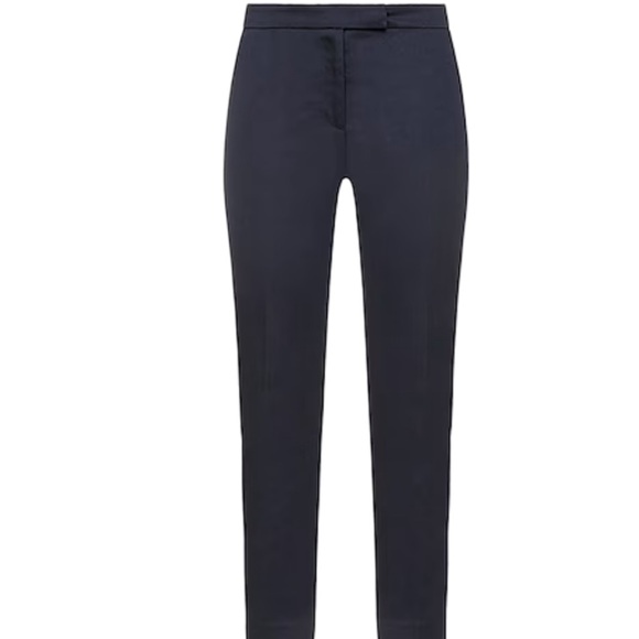 Peserico Women’s Midnight Navy Casual Cropped Straight Pants - Picture 1 of 11